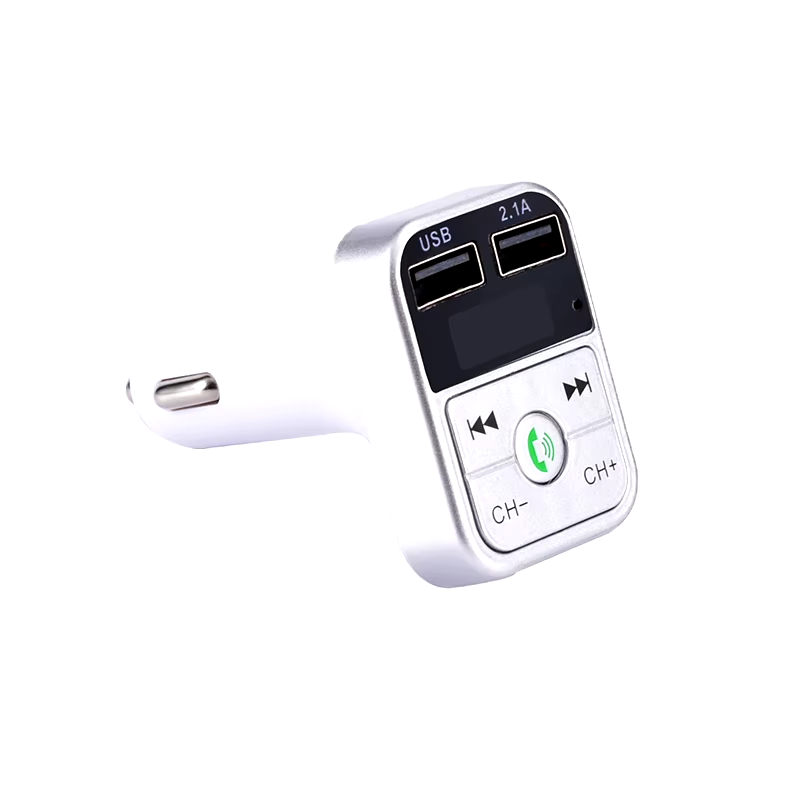 Handsfree Wireless Bluetooth 5.0 FM Transmitter Car Accessories Dual USB Charger