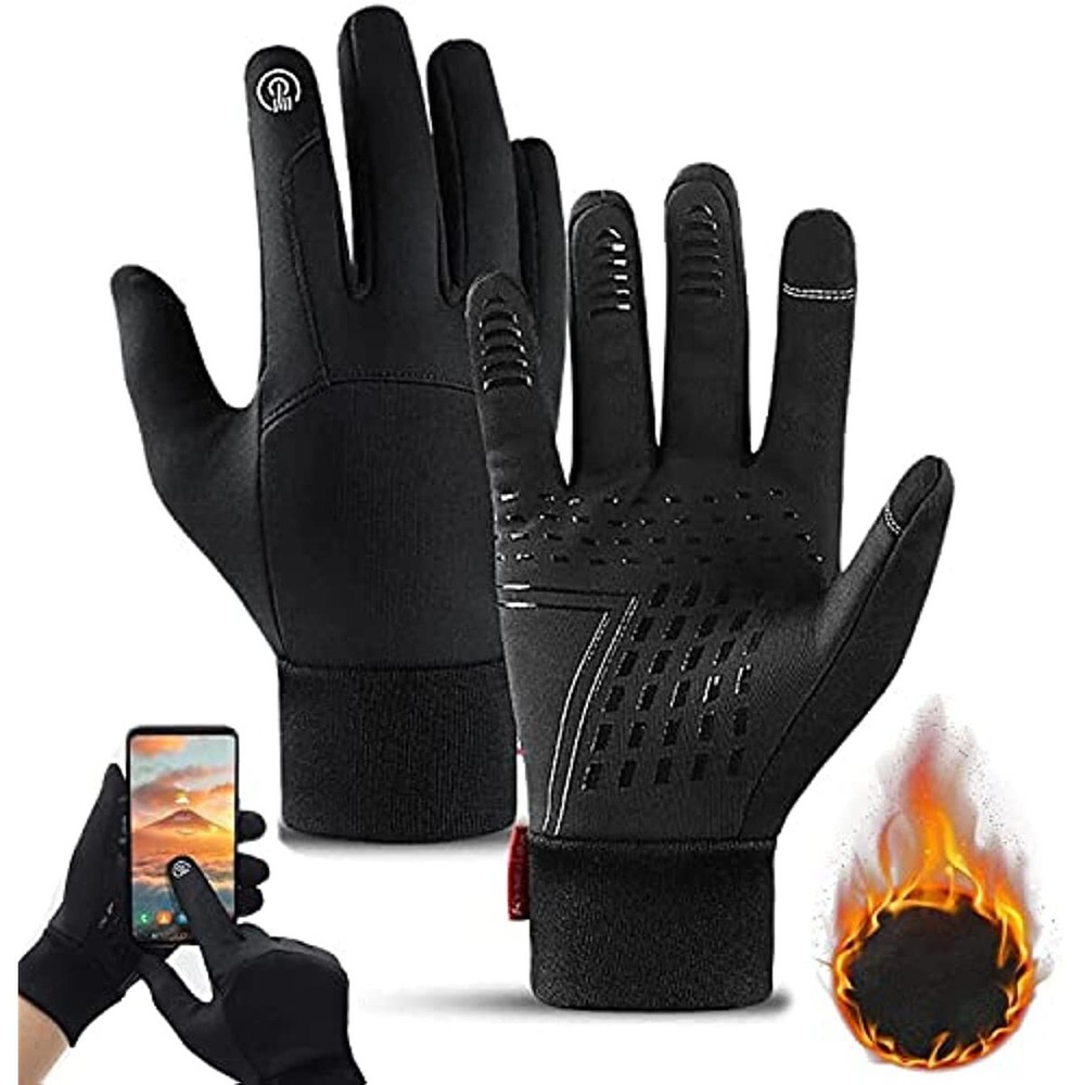 Winter Gloves Touchscreen Warm Thin Liner Running Gloves for Work Riding Driving
