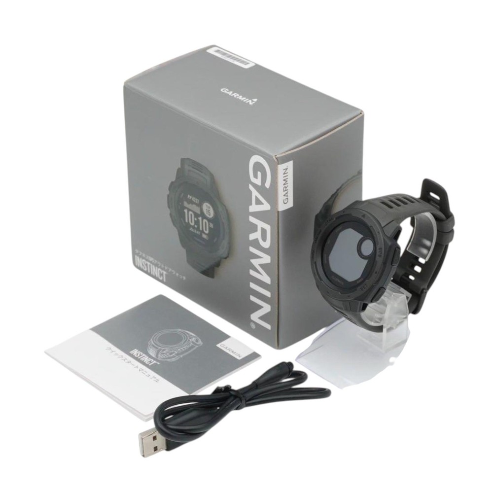 Garmin Instinct GPS Smartwatch Black Shock Resistant Pre-Owned