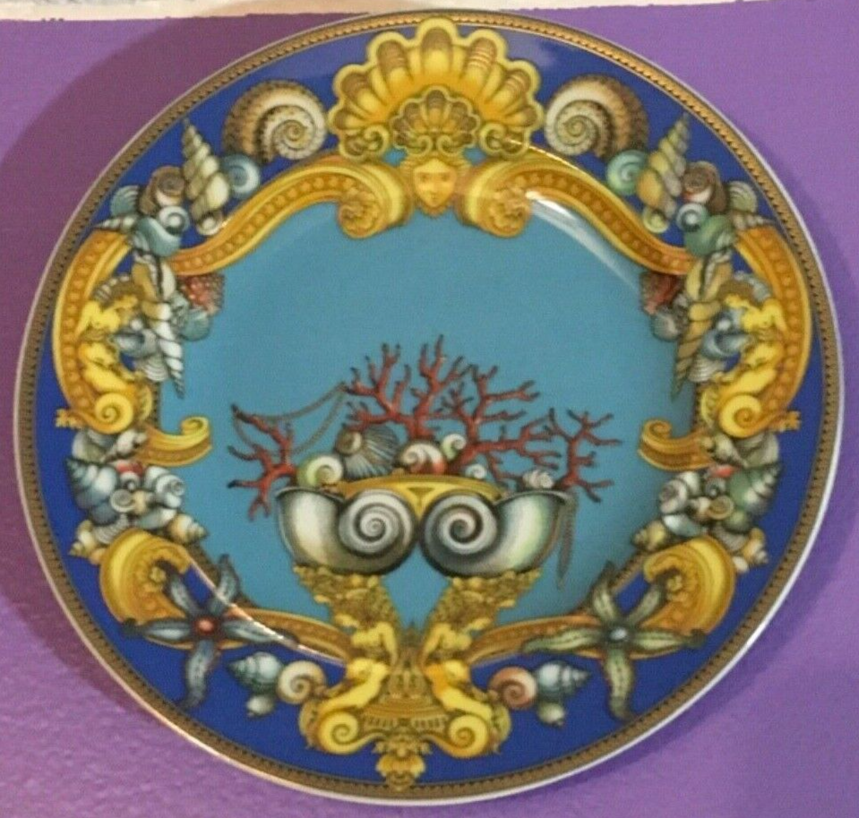VERSACE LA MER PLATE WALL 20 Years Collectible ROSENTHAL Christmas NEW  SALE-image