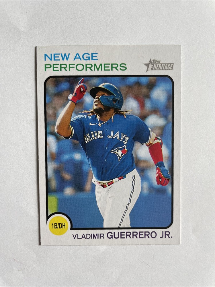 2022 Topps Heritage NAP-3 Vladimir Guerrero Jr New Age Performers Blue Jays Card