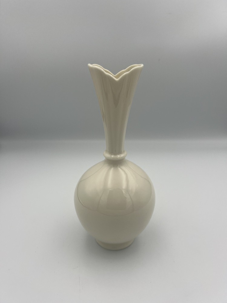 Vintage Lenox Bud Vase Ivory Cream Monochrome Porcelain
