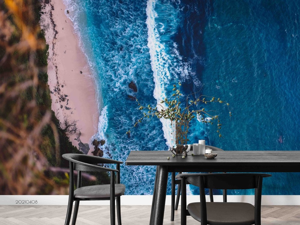 3D Sea Beach Landscape Wall Murals Wallpaper Murals Wall Sticker