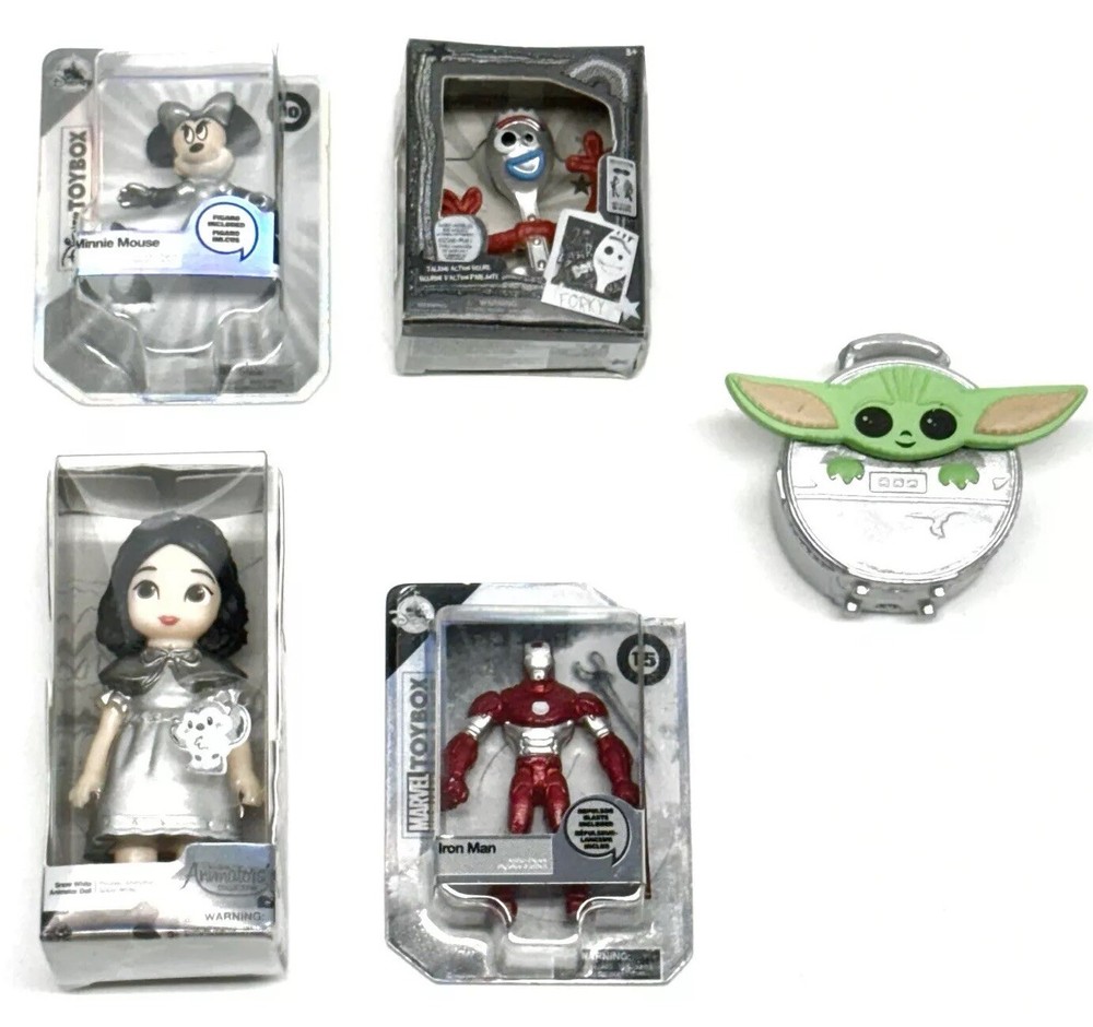 Lot of 5 Zuru Mini Brands Disney Platinum 100th Edition Miniatures