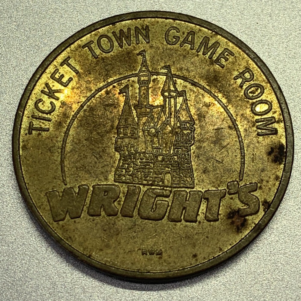 Illinois, Lansing Wright's Ticket Town Brass Game Token
