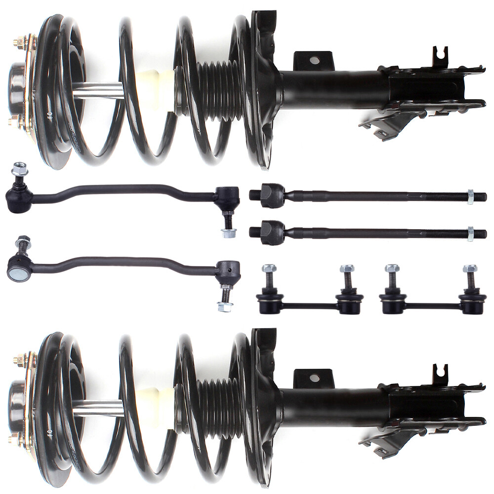 8pcs Front Quick Struts Sway Bar Tie Rod End Links Compatible with 2004-2008 Nissan Maxima