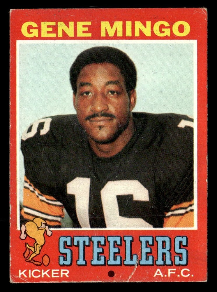 1971 Topps Gene Mingo #227 Pittsburgh Steelers Fair-Good Condition
