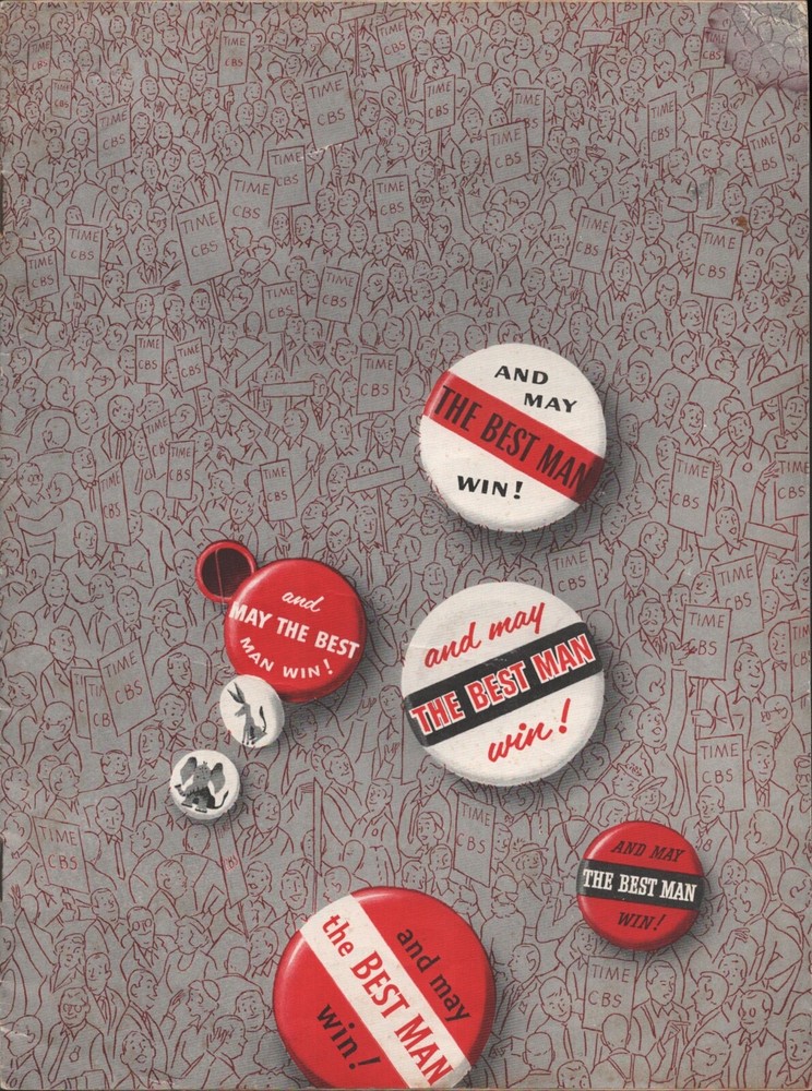 1952 PRESIDENTIAL ELECTION CONVENTIONS vtg political booklet CBS / TIME MAGAZINE