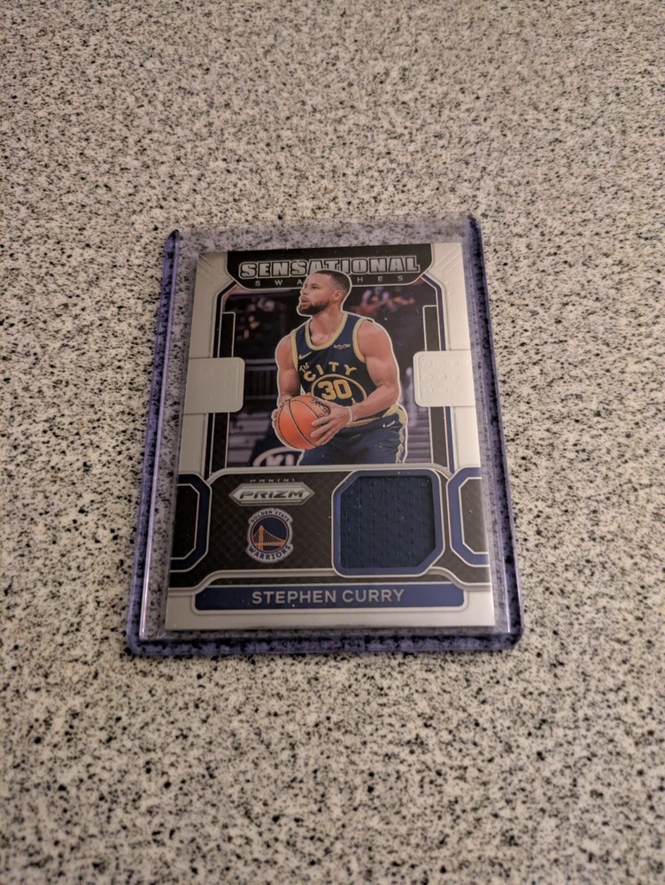 2021-22 Panini Prizm - Sensational Swatches #SW-SCY Stephen Curry (MEM)