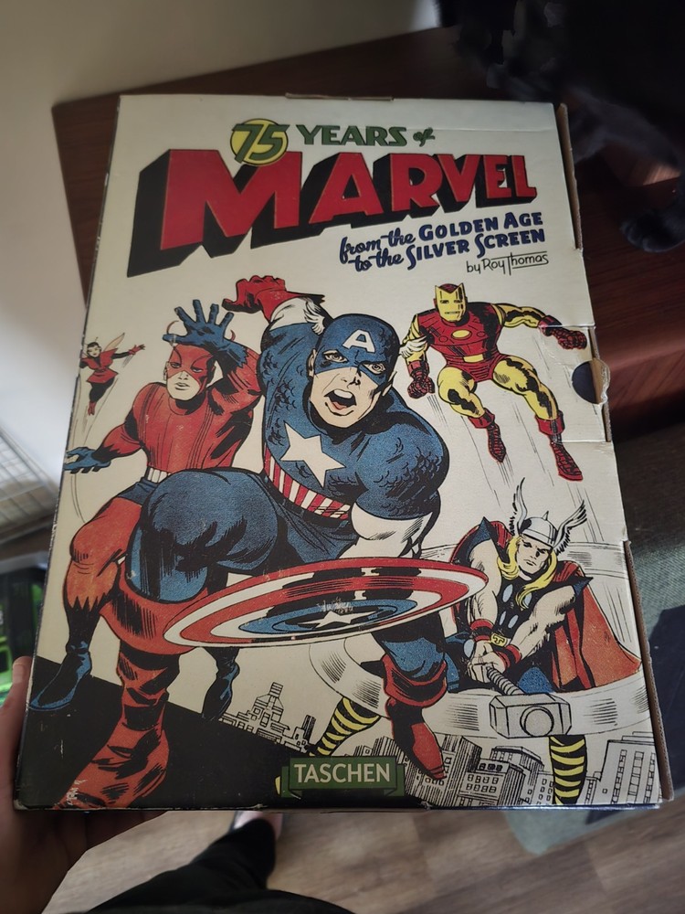 Taschen 75 Years Of Marvel, Hard Cover Book Never Unsealed,  Box Has Some Damage