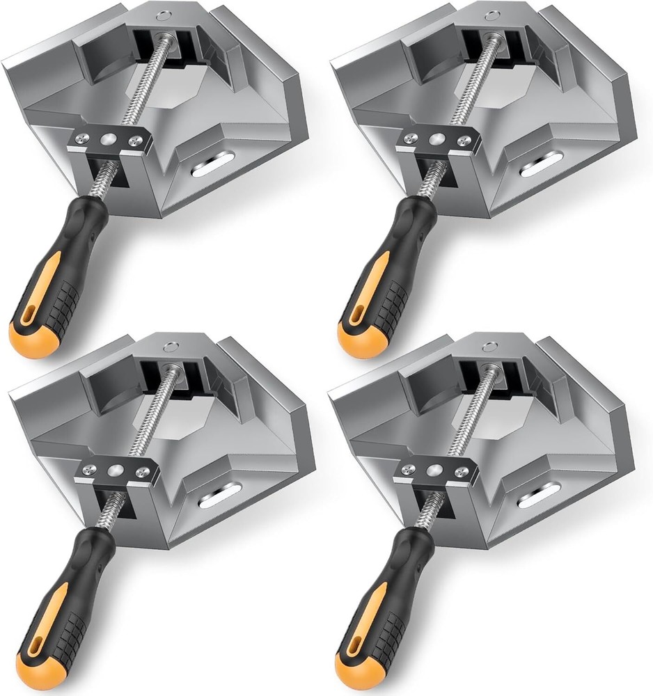 4 Pack Right Angle Clamp Aluminum Alloy 90 Degree Corner Clamp Woodworking Tool