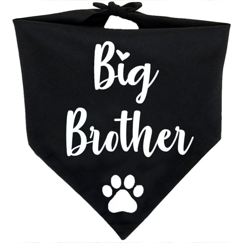 Big Brother Announcement Dog Bandana Baby Pregnancy Gift Shower Party Decoration
