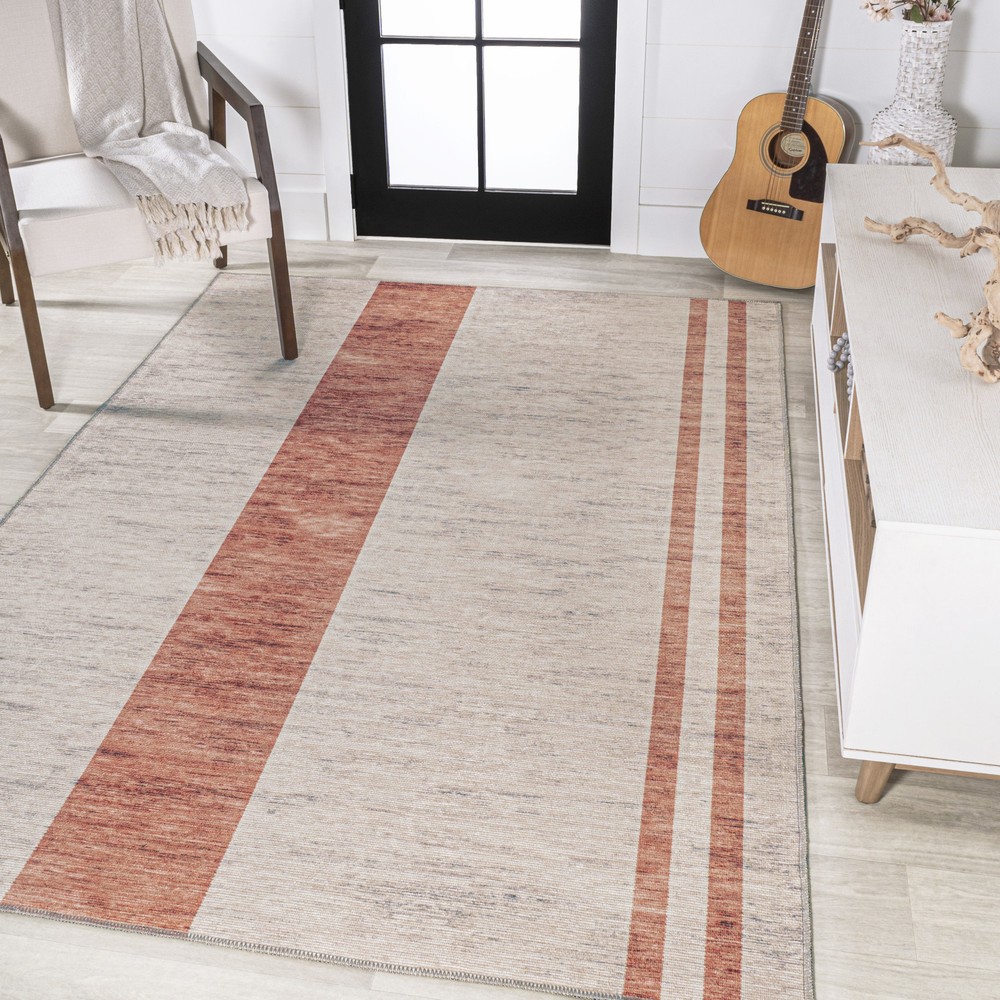 Jonathan Y Washable 5.25x8 Polypropylene Multicolor Area Rug