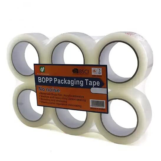 Heavy Duty Packing Tape 6 Rolls 2 Inch x 110 Yards (330 Feet) Per Roll Carton...