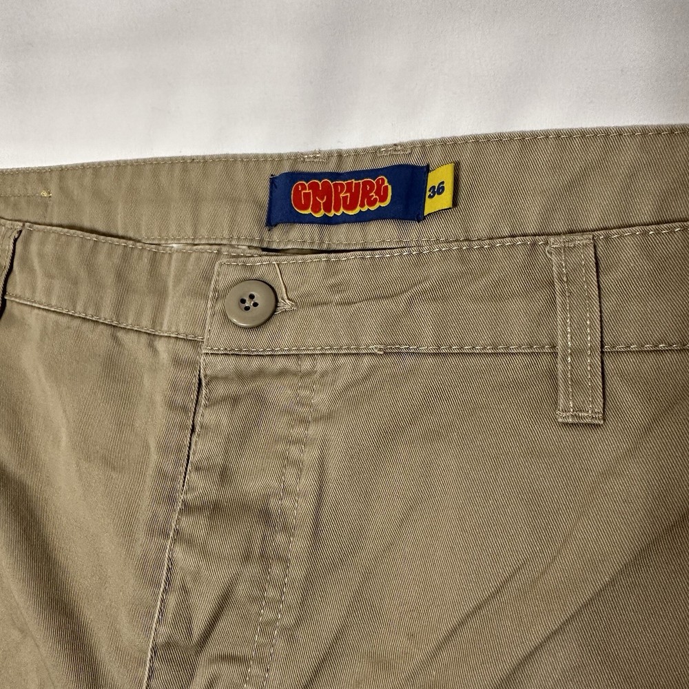 Empyre Relax Fit Cargo Pants Mens 36 Khaki Casual Loose Skate #116442