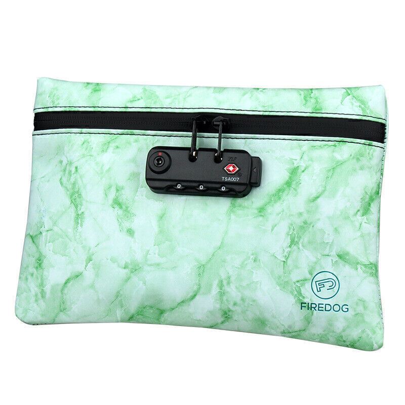 Smell-Proof Travel Cosmetic Pouch with Combination Lock