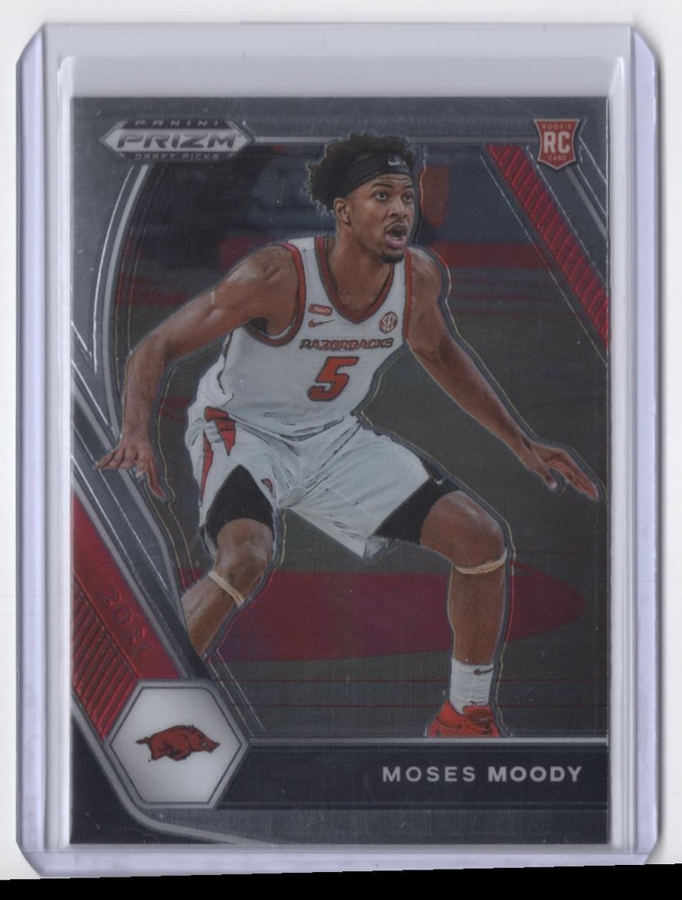 2021-22 Panini Prizm Draft Picks Moses Moody Rookie Arkansas Razorbacks #11
