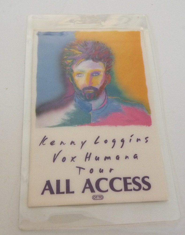 Kenny Loggins Vox 1985 Tour Laminate All Access Backstage Pass D4