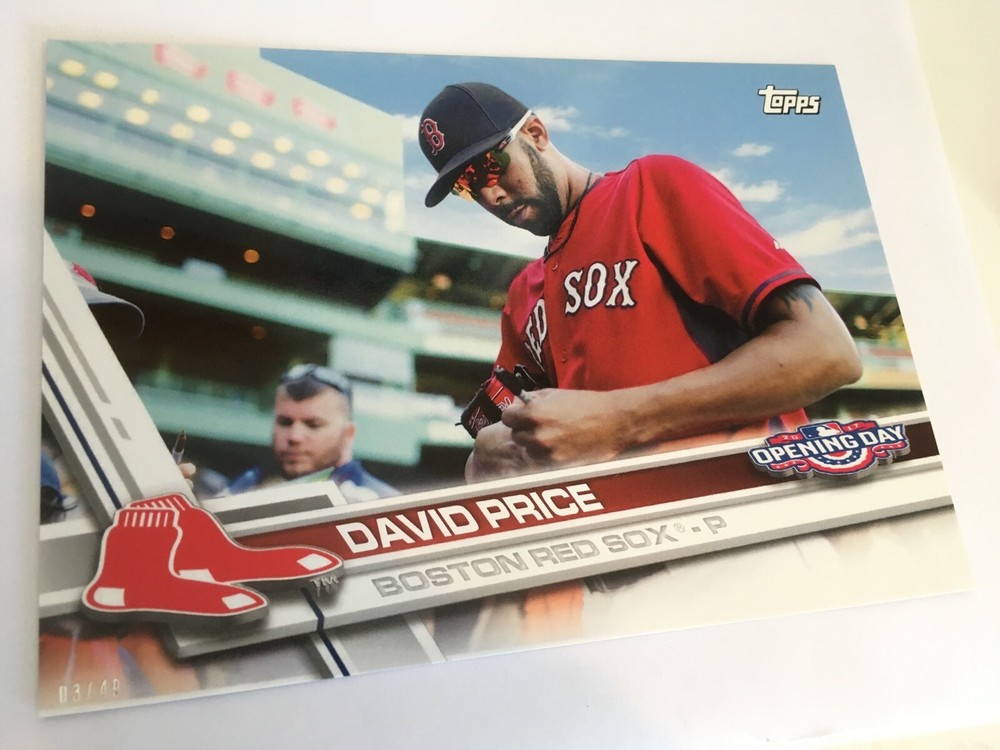 2017 Topps Opening Day David Price Red Sox 5x7 Stadium Signatures 03/49-image