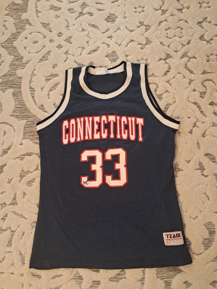 Vintage Rare UCONN Huskies NCAA Mens Basketball Donny Marshall Jersey Small