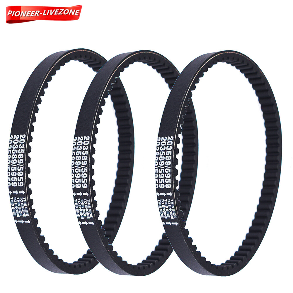 Go Kart Drive Belt 30 Series Manco 5959 Comet 203589 Black 3-Pack