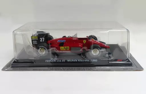 Minicar 1/24 Ferrari 156-85 1985 Agip 27 Red Black Big Scale F1 Collection