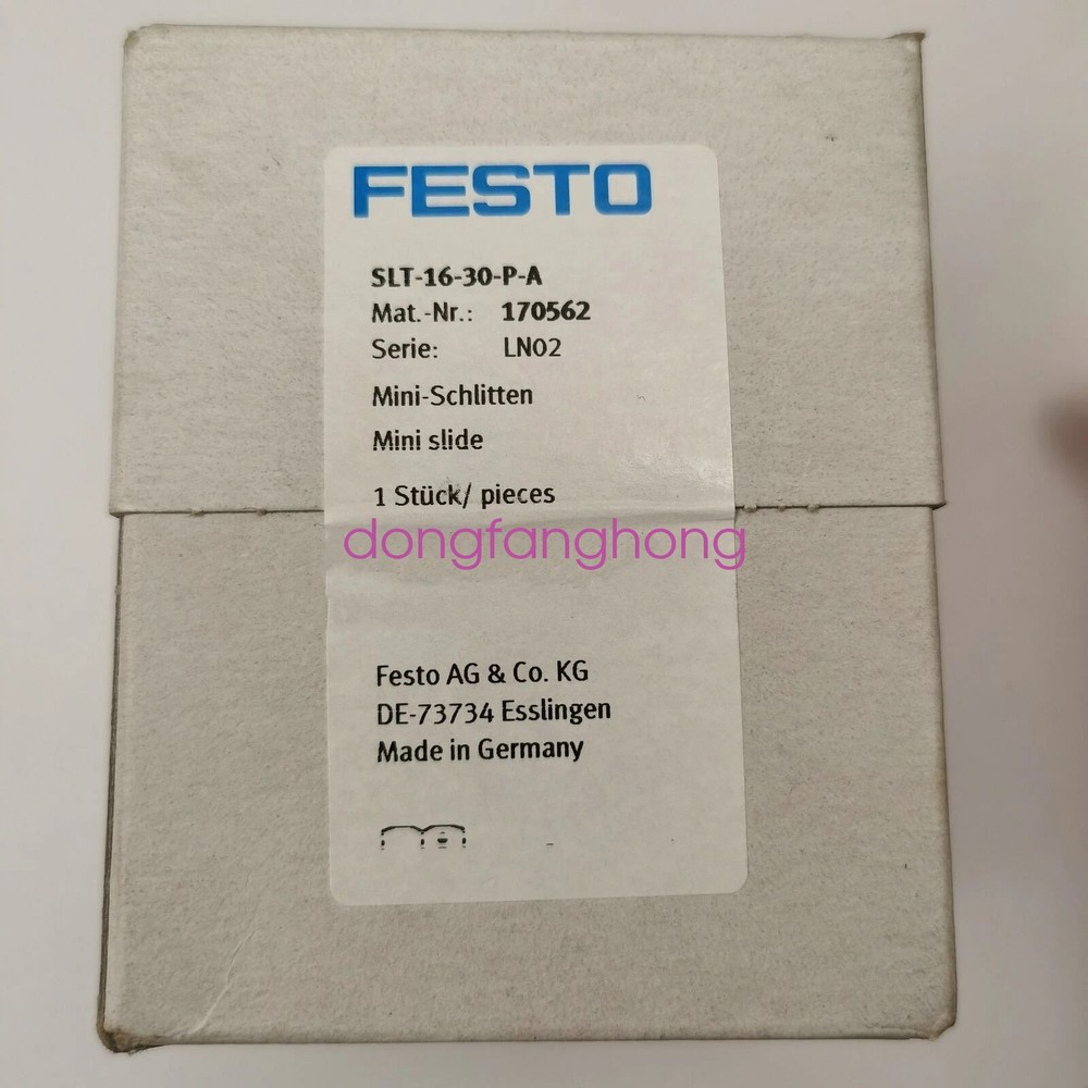 1PC FESTO SLT-16-30-P-A 170562 Slide Cylinder New DHL or fedex or UPS