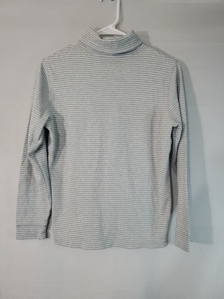 Vintage L.L. BEAN Sweater Women's Size medium Striped Turtleneck Lightweight
