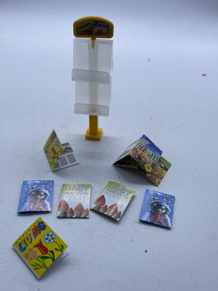 Playmobil Magazine Rack Stand Hotel Gift Shop Office Shop