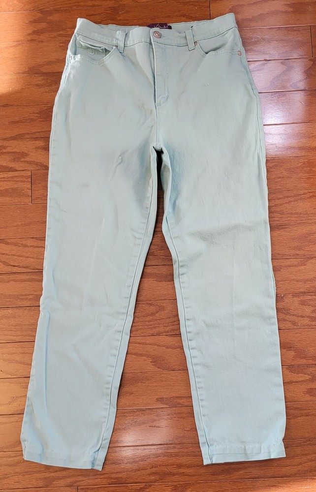 Gloria Vanderbilt Aqua Amanda High Rise Jeans for Women Size 10