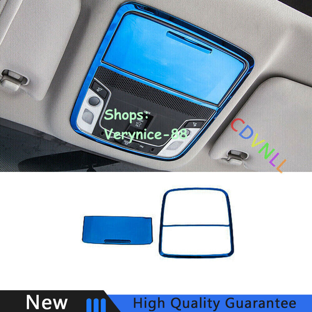 For Honda Accord 10th 18-2022 Blue Titanium Front Reading Light Lamp Frame Trim