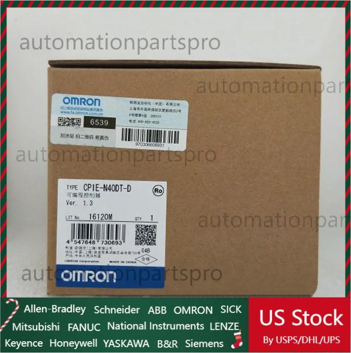Omron CP1E-N40DT-D PLC Module New In Box Fast Shipping CP1EN40DTD US Free TAX