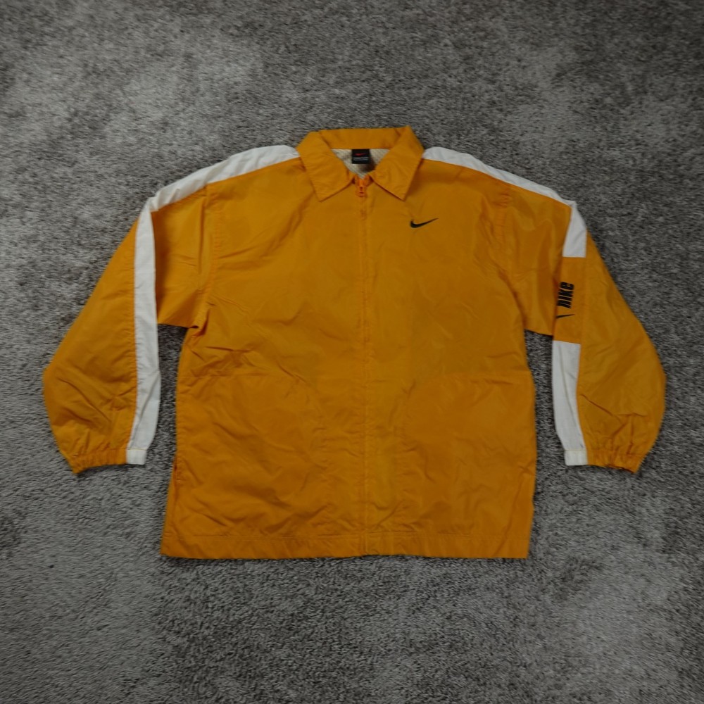 Nike Jacket Mens Extra Large Full Zip Windbreaker 90s Logo Sleeve Mesh Lined