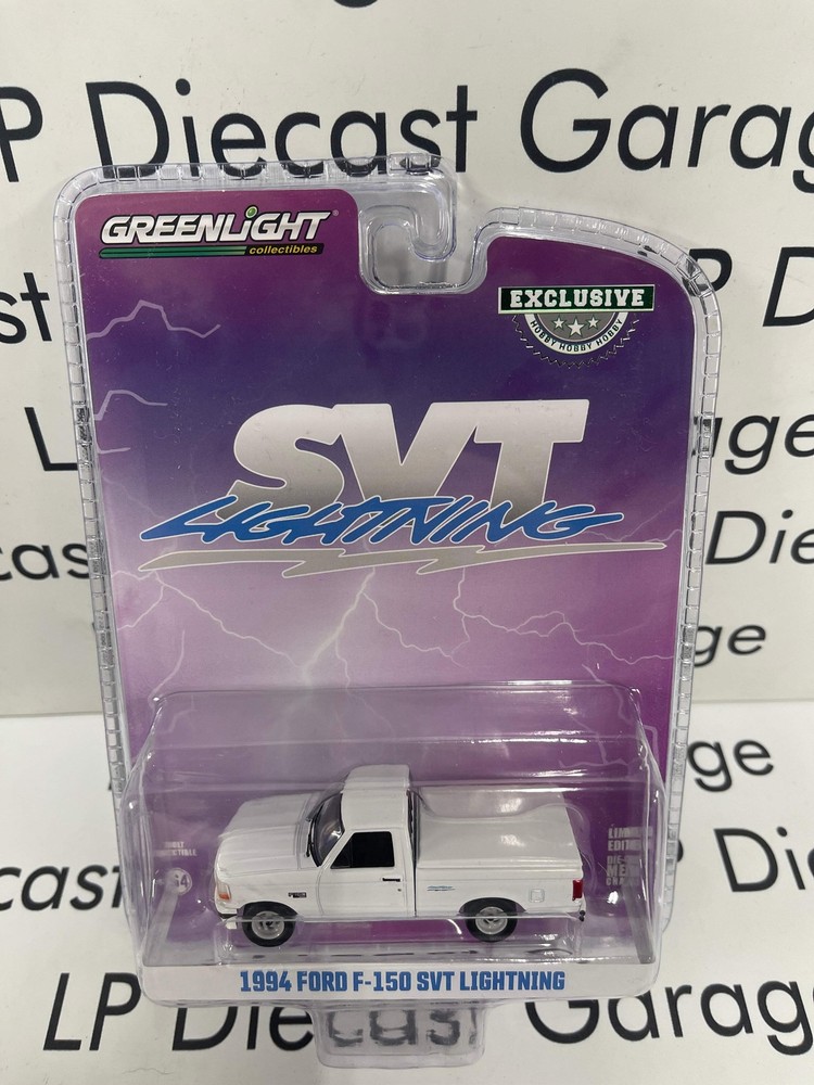 GREENLIGHT 1994 Ford F-150 SVT Lightning Truck White 1:64 Diecast Hobby
