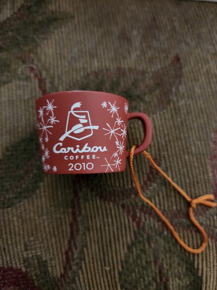 Caribou Coffee 2010 Collectible Mug Ornament Keepsake