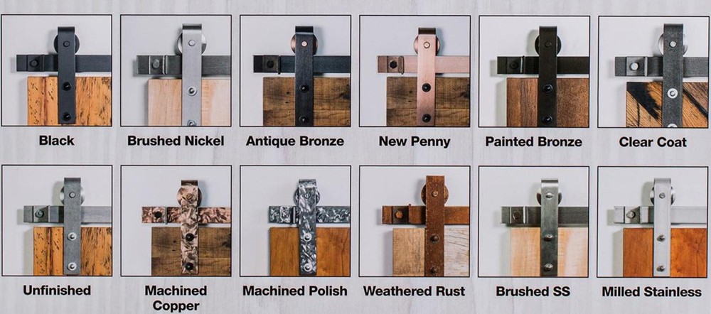 Leatherneck Hardware FTS60K2 60 Inch Side Mounted Light Sliding - Bronze