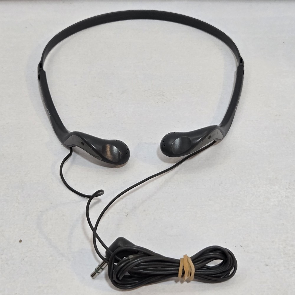 Vintage Sony MDR-W08 Lightweight Stereo Headphones Tested Working