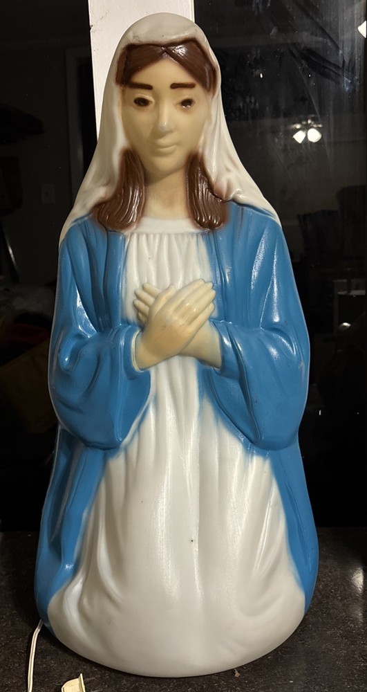 Vintage Empire Blow Mold Christmas Lighted Mary for Nativity Set 26