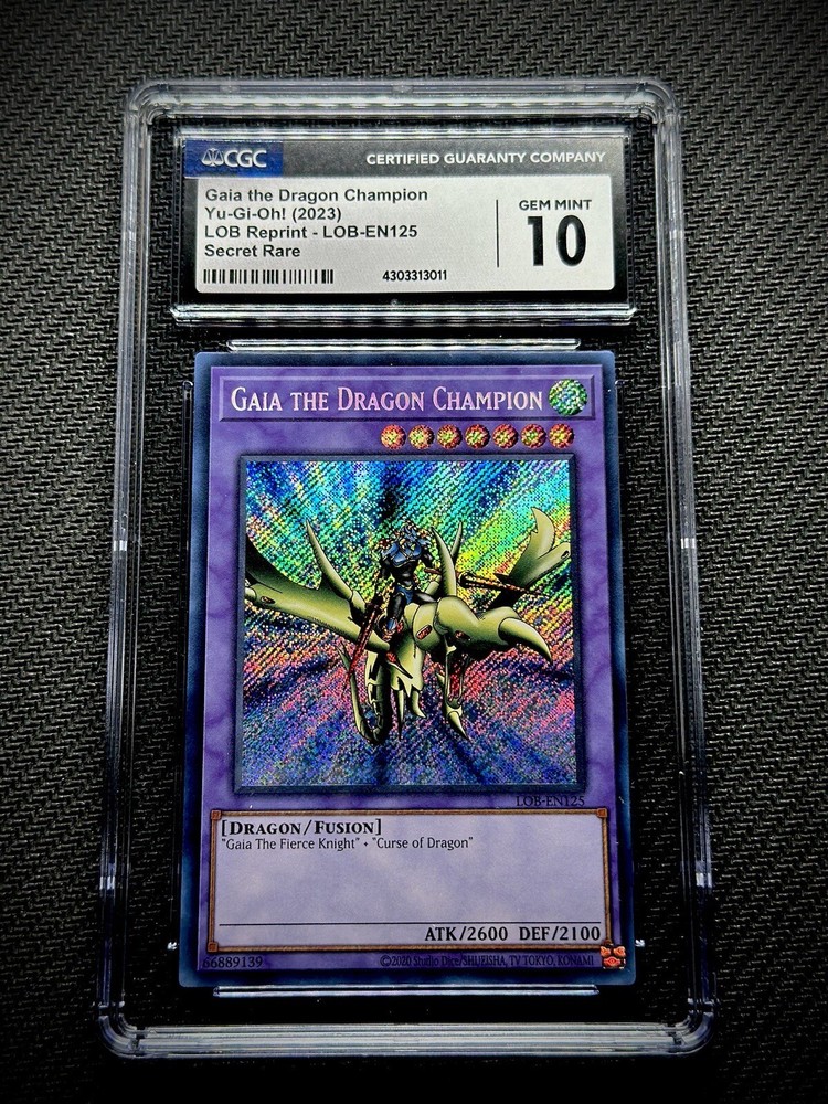Gaia The Dragon Champion LOB-EN125 CGC 10 YuGiOh 25th Anniversary