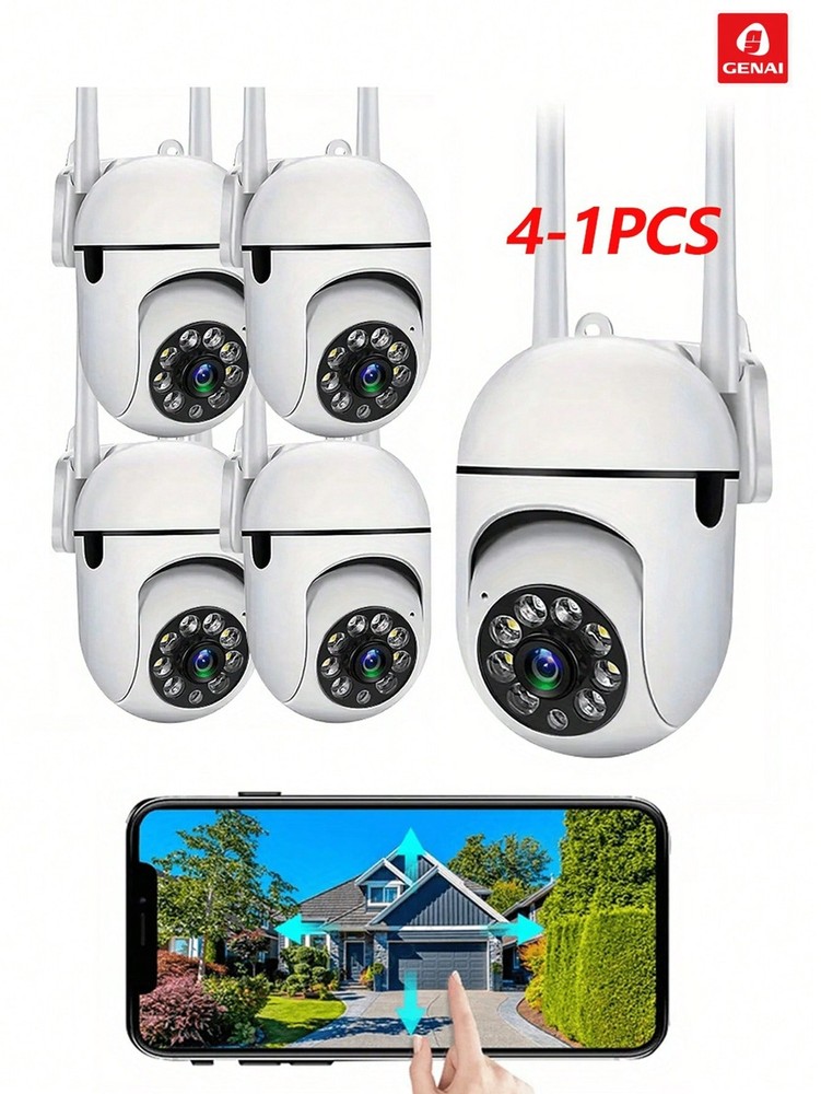 2PCS 5G HD Smart Security Camera with Color Night Vision