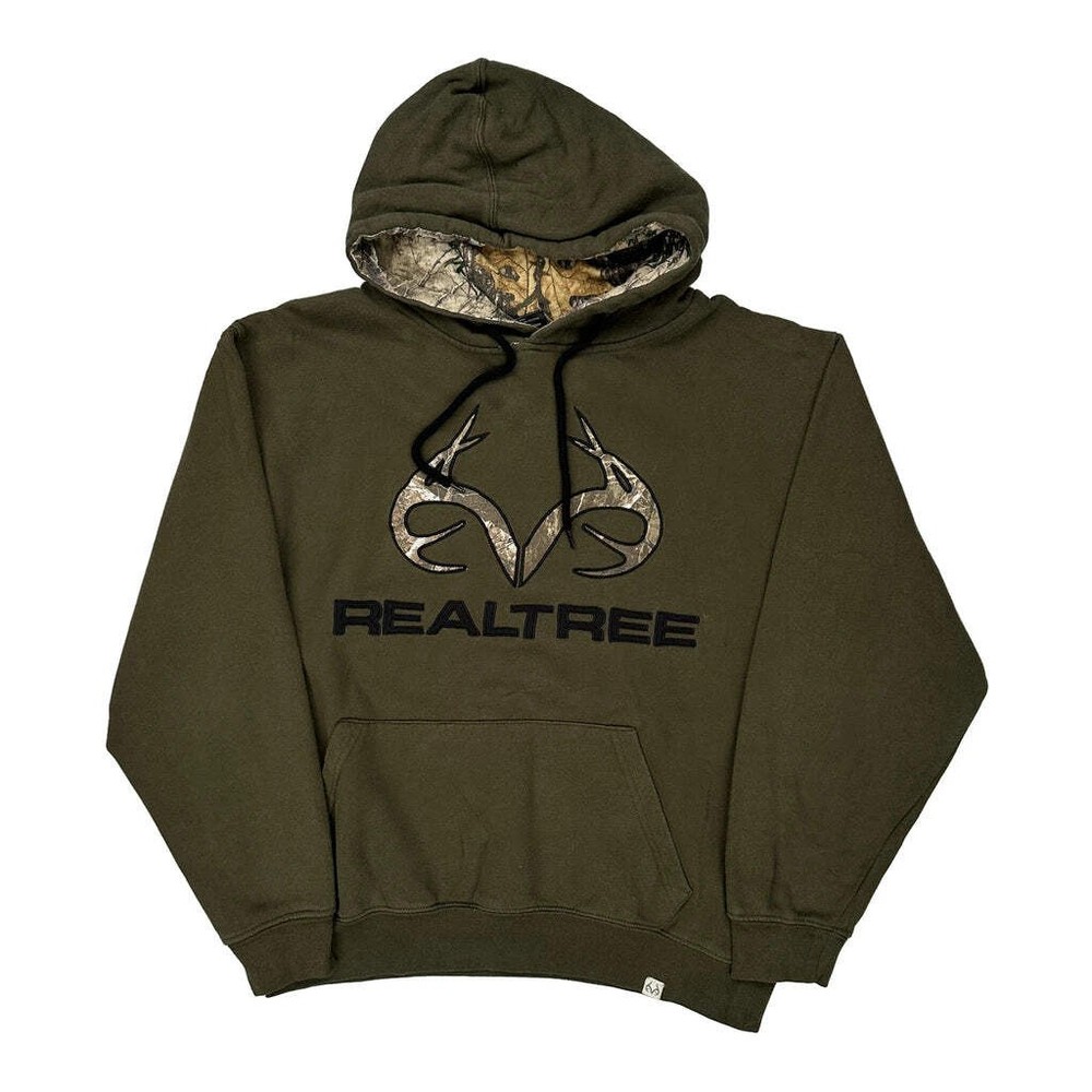 Realtree Hoodie - Large Green Cotton