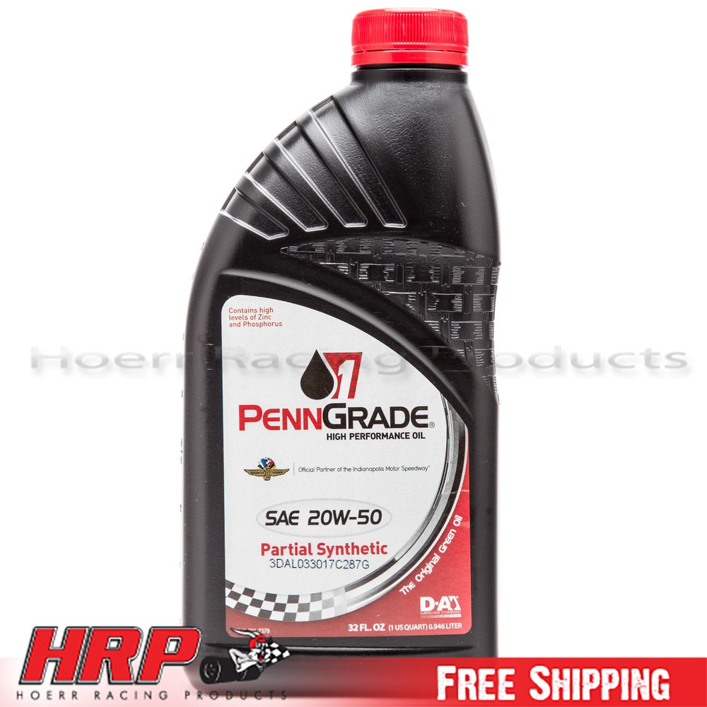 Brad Penn High Performance Semi Synthetic 20W50 Motor Oil 6 Pack  