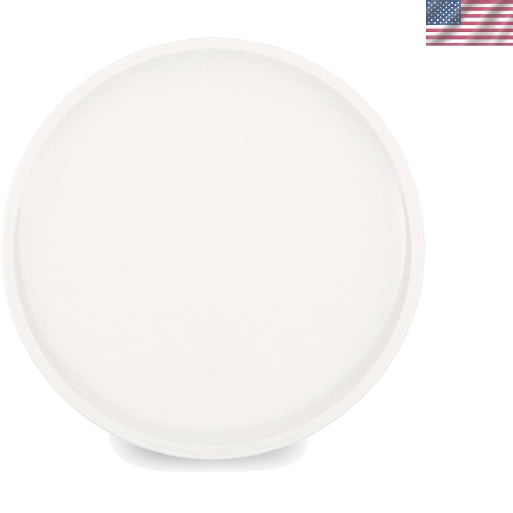 Artesano Salad Plate Set of 6 by - Premium Vitrified White Porcelain - Made i...