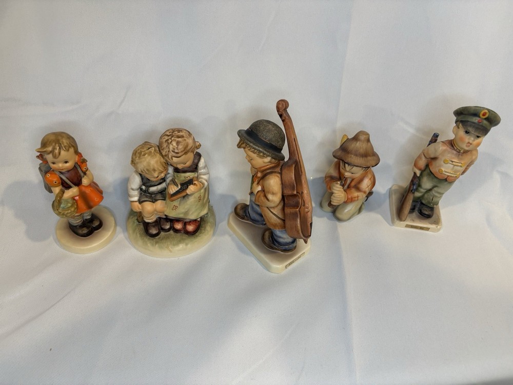 Vintage Hummel Goebel Figurines Lot of 5 TMK-3 1950s Germany
