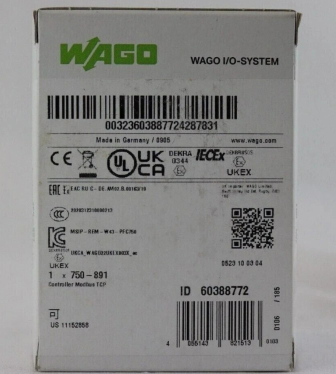 New In Box WAGO 750-891 PLC Module 750-891 750-891