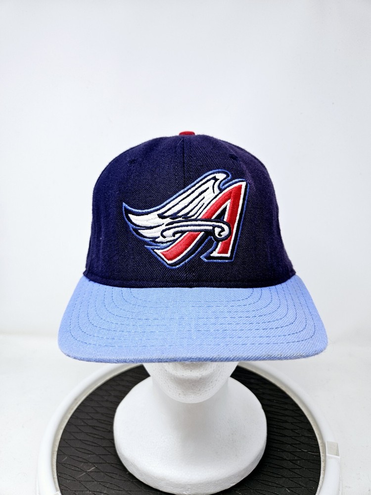 Vintage Anaheim Angels Diamond Collection MLB New Era Wool Fitted Hat 7 1/4