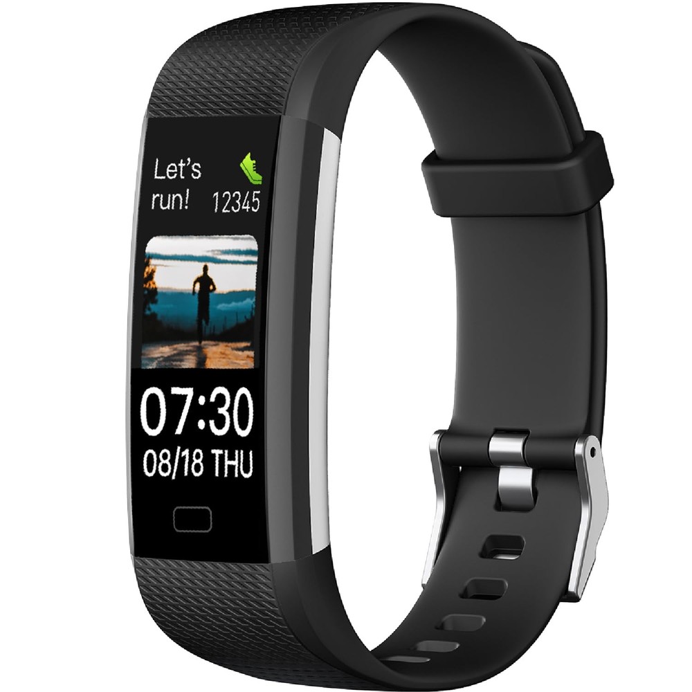 Fitness Tracker with Heart Rate Monitor, Calorie Counter & Step Tracking
