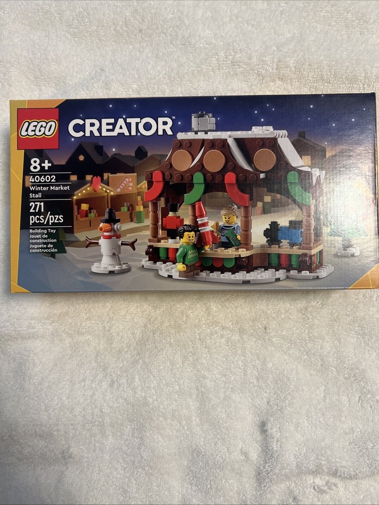 Lego 40602 Winter Market Stall Christmas Set New Seasonal Holiday Build-image