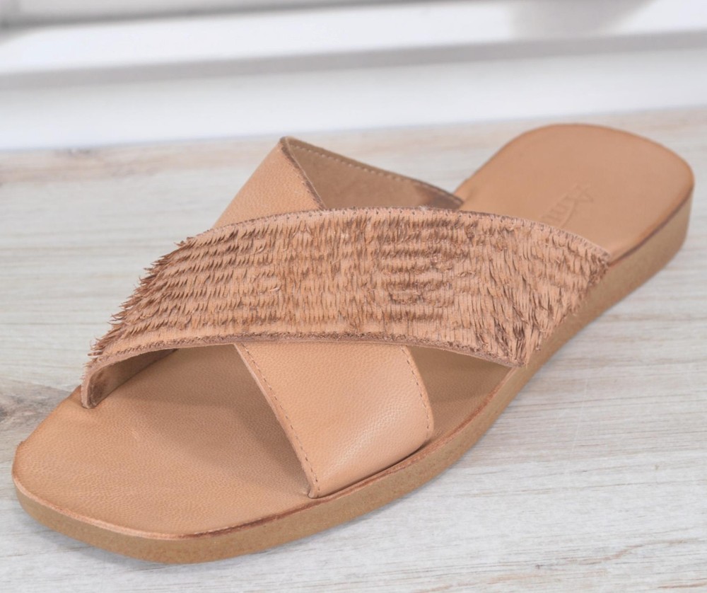 New Antelope Shoes YASMINE S03 Fringed Leather Comfort Slides Sandals Size 36 5
