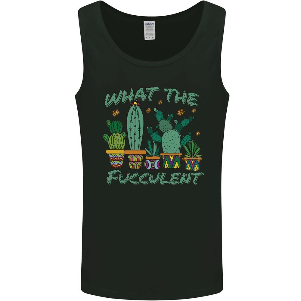 Gardening Fucculent Funny Plant Botanist Mens Vest Tank Top
